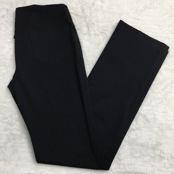 Alysi Women's Black Straight Slacks Trousers Pants Size 8 - Picture 1 of 14